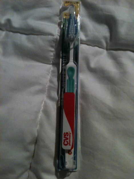 CVS Full Head Medium Bristles Toothbrush